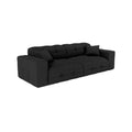 Canapé d'angle en tissu pour salon -  220 x 100 x 80