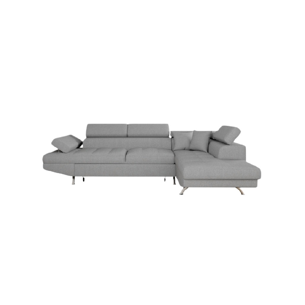 Canapé d'angle en tissu pour salon - 220 x 150 x 80